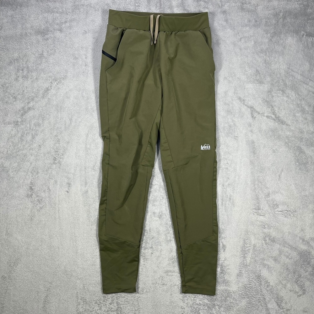 REI Co-op Swiftland Running Pants Mens Small Green Tapered Joggers